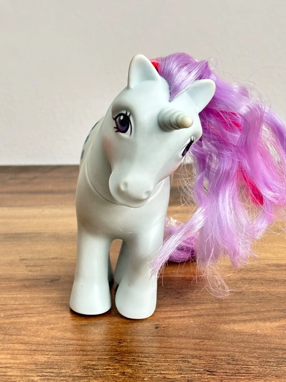 VINTAGE My Little Pony G1 Sparkler Blue Glitter Diamonds Blue Unicorn 1984 MLP